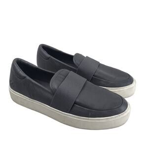 UGG Women's Chayze Leather Slip-On Sneaker Loafer Gray Elastic Band Size 10